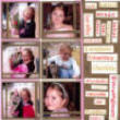 6 photo scrapbook layout idea