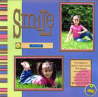 Scrapbook Layout Smile