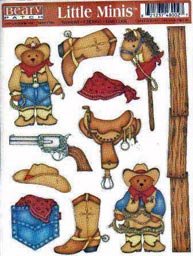 Beary Patch-Little Minis Western Stickers