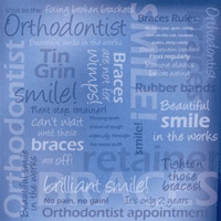 Karen Foster--Blue Orthodontist 12x12 pape