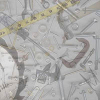 Karen Foster-Tools Collage 12x12 paper