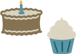 QK-birthday cake & cupcake