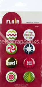 American Craft-Christmas Flair--Noel Badges