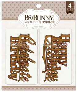 BoBunny-Celebrate Chipboard
