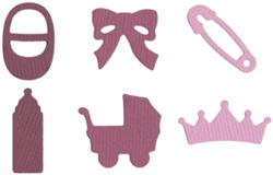 QuicKutz-Baby Girl Shapes CC-SHAPE-08