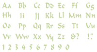 QuicKutz-Indigo Lower Case Alphabet