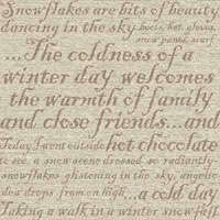 Karen Foster--Winter Tapestry Brown  12x12 paper