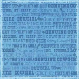 Karen Foster-Cowgirl Collage 12x12 paper