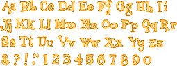QuicKutz-Alpha-Tangerine Complete Alpha Set