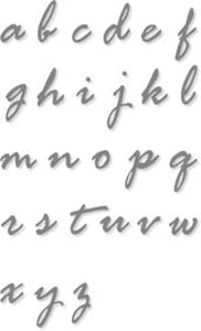 QuicKutz-Alpha-Sonja Lowercase Alphabet-KLR-07-7