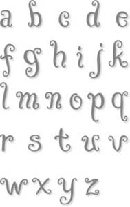 QuicKutz-Alpha-Sophie Lowercase Alpha-KLR-12-C