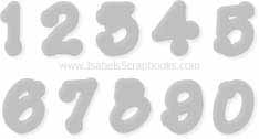 QuicKutz-Alpha-Gidget Minis Num Shadow-KNS10